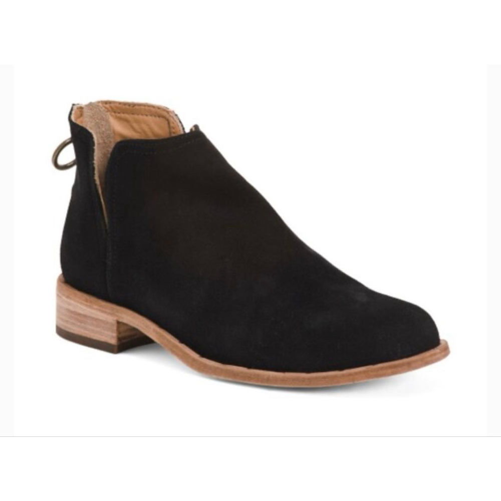 Women's Beek Falcon Black Suede Ankle Boots Size 8 $395!